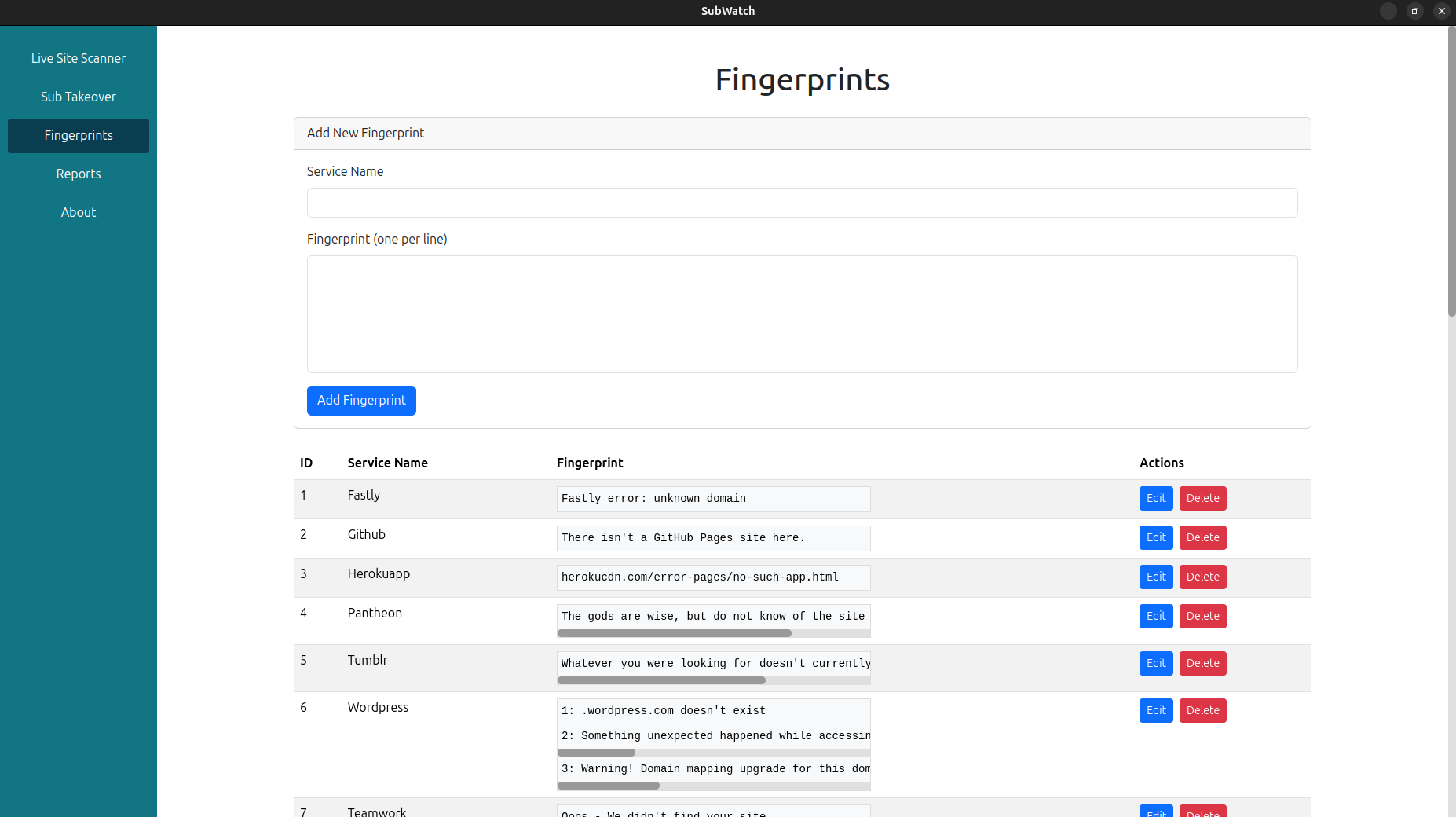 SubWatch - Subdomain scanner